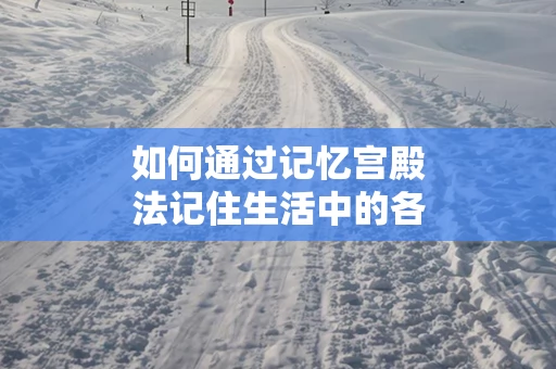 如何通过记忆宫殿法记住生活中的各类信息