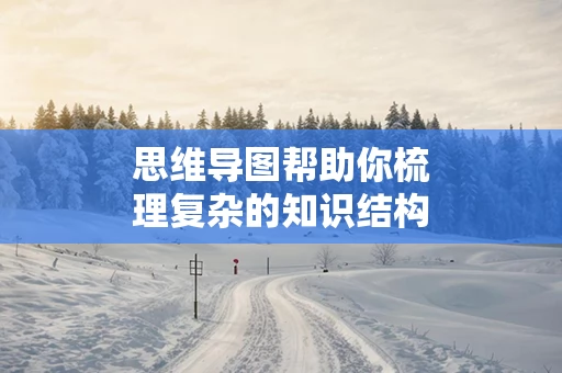 思维导图帮助你梳理复杂的知识结构