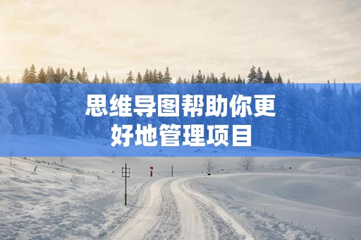 思维导图帮助你更好地管理项目
