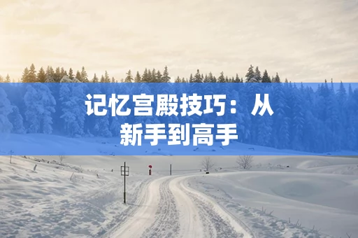 记忆宫殿技巧：从新手到高手