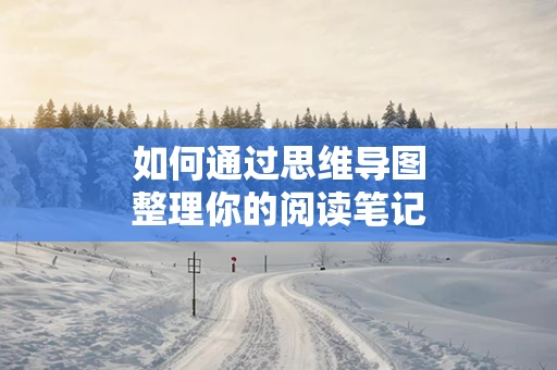 如何通过思维导图整理你的阅读笔记