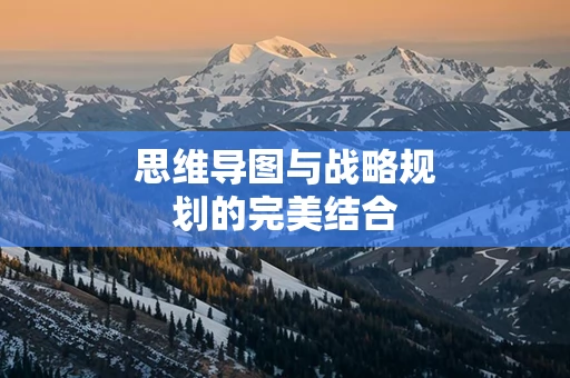 思维导图与战略规划的完美结合