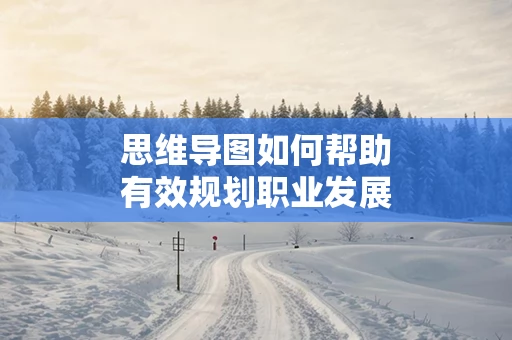 思维导图如何帮助有效规划职业发展