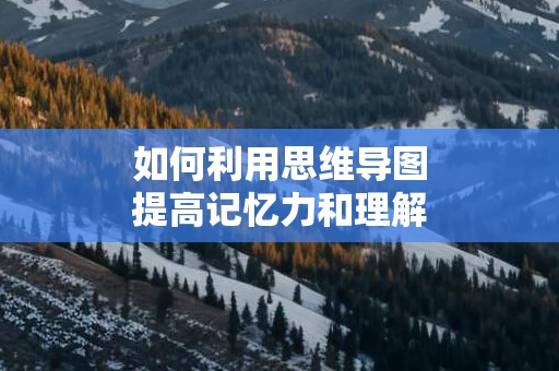如何利用思维导图提高记忆力和理解力