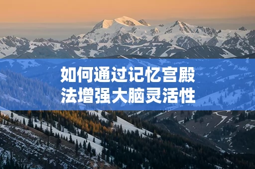 如何通过记忆宫殿法增强大脑灵活性