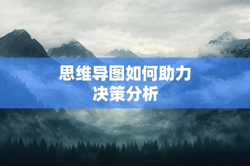 思维导图如何助力决策分析