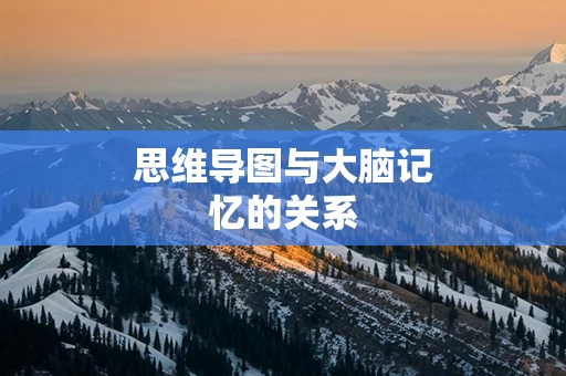 思维导图与大脑记忆的关系
