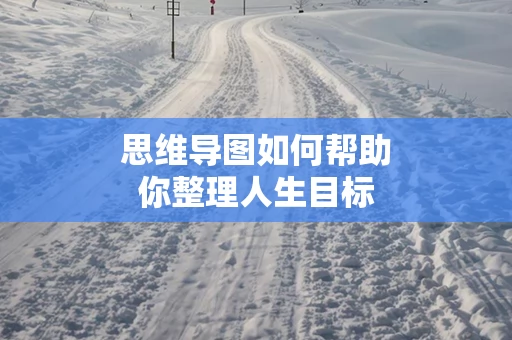思维导图如何帮助你整理人生目标