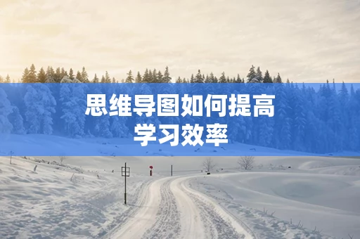 思维导图如何提高学习效率