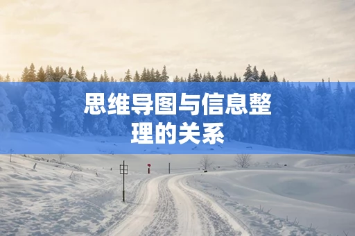 思维导图与信息整理的关系