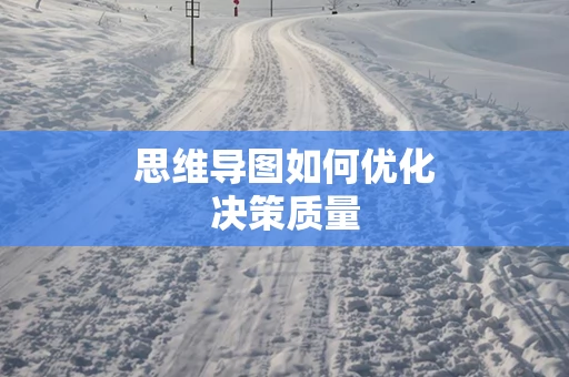 思维导图如何优化决策质量