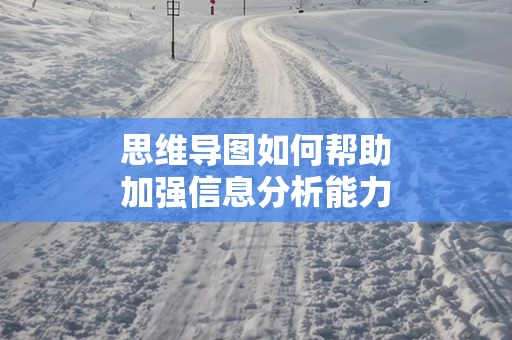 思维导图如何帮助加强信息分析能力