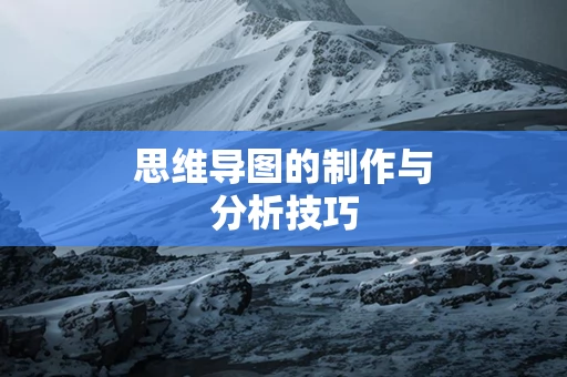 思维导图的制作与分析技巧
