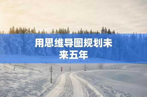 用思维导图规划未来五年