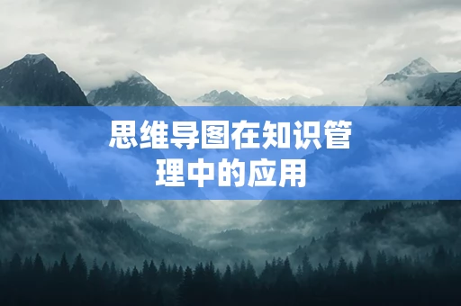 思维导图在知识管理中的应用