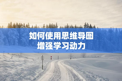 如何使用思维导图增强学习动力