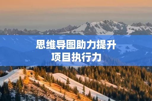 思维导图助力提升项目执行力