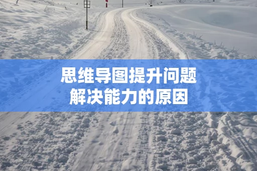 思维导图提升问题解决能力的原因