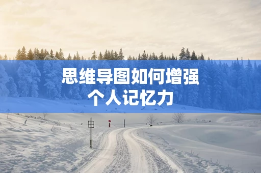 思维导图如何增强个人记忆力