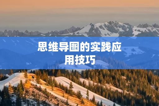 思维导图的实践应用技巧