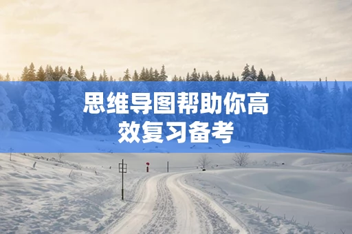 思维导图帮助你高效复习备考