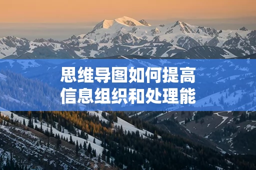 思维导图如何提高信息组织和处理能力