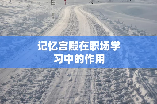 记忆宫殿在职场学习中的作用