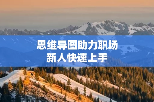 思维导图助力职场新人快速上手