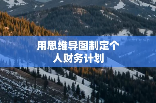 用思维导图制定个人财务计划