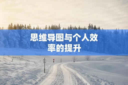 思维导图与个人效率的提升