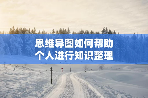 思维导图如何帮助个人进行知识整理