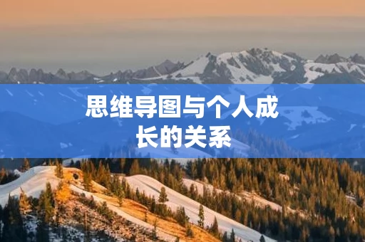 思维导图与个人成长的关系