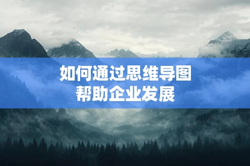 如何通过思维导图帮助企业发展