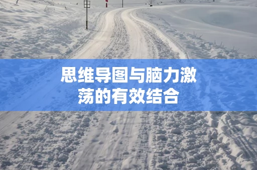 思维导图与脑力激荡的有效结合