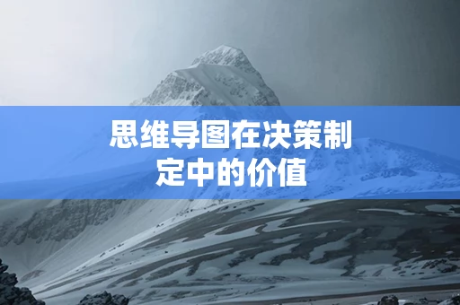 思维导图在决策制定中的价值